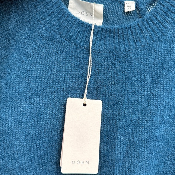 Doen Marsena Sweater Deep Sapphire Blue XS NWT - Picture 6 of 9